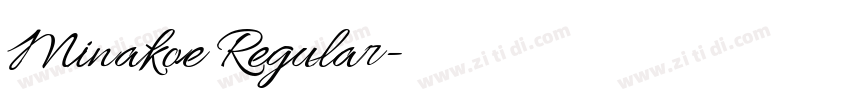 Minakoe Regular字体转换 Minakoe Regular字体转换